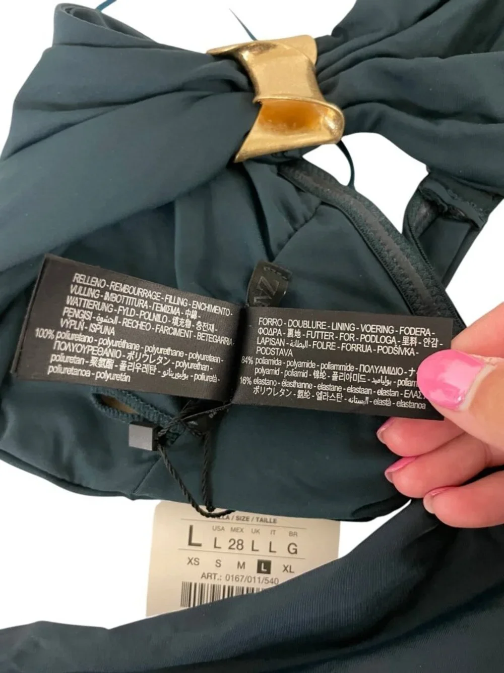Zara womens strapless